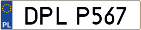 Trailer License Plate